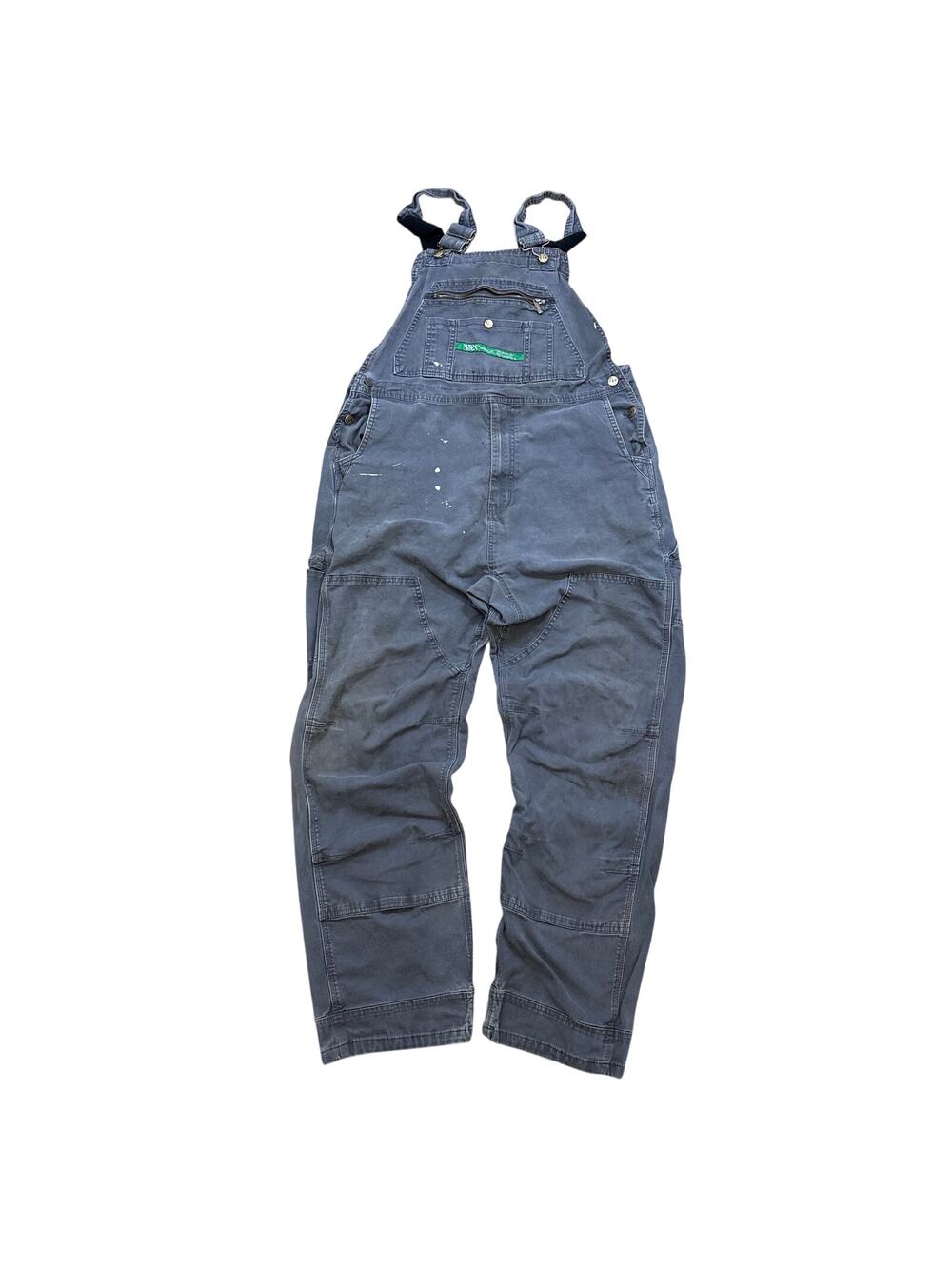Key Imperial overall thrashed bib overalls 40x32 double knee carpenter Workwear